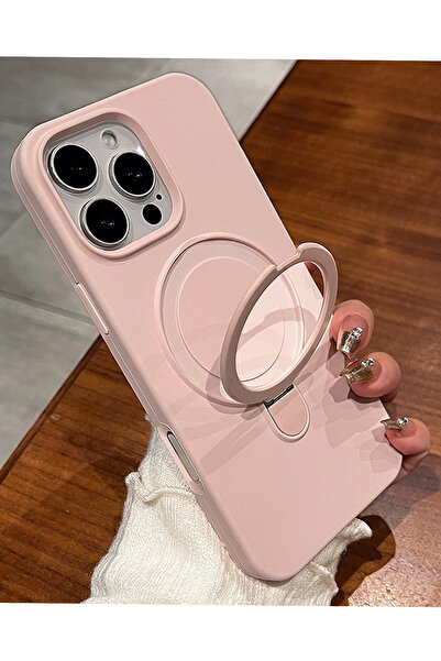 Nezih Case Apple iPhone 16 Pro Uyumlu Magsafe Sarj Özellikli Standlı İnce Kapak