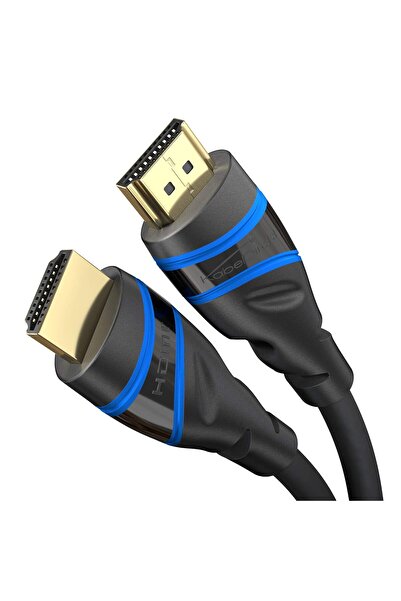 KABELDIREKT HDMI 2.1 High-Speed Cable 1m 8K@60Hz 48G Blue/Black