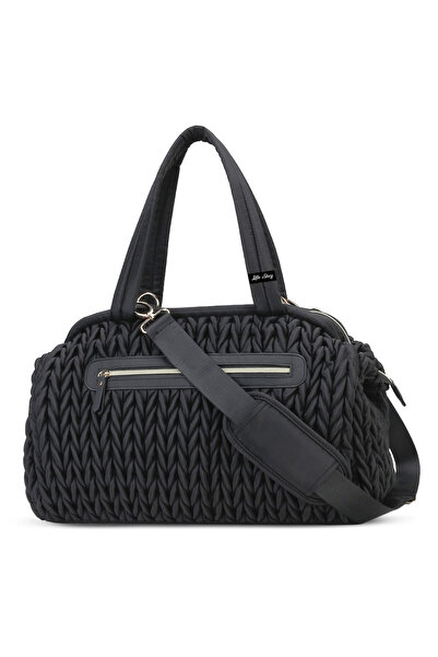 Little Story حقيبة حفاضات إيلفا مع أحزمة عربة الأطفال - أسود