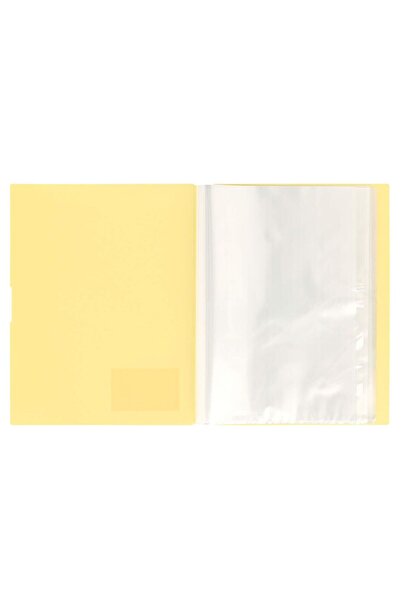 Strigo PP folder A4, 40 protective sheets, yellow SF086