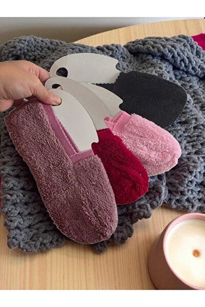 WalkRox Pratik Kullanılabilir Yumoş, Peluş Kadın Patik, Çetik (4 Lü Ekonomik ...