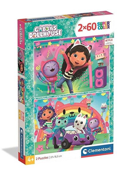 CLEMENTONI Puzzle Gabby's Dollhouse 2x60 pieces