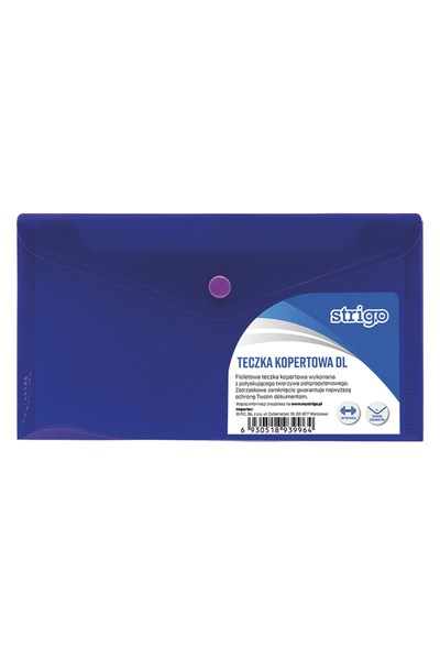 Strigo PP DL staple envelope folder, purple SF015