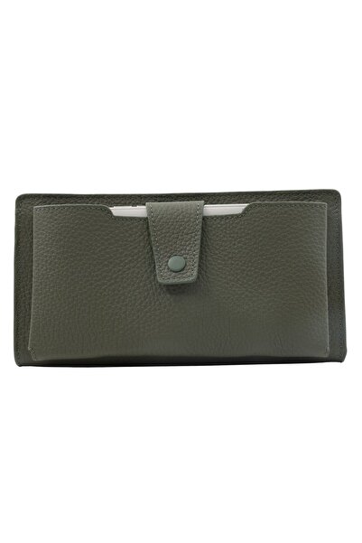 Meskanto Vera Genuine Leather Women's Wallet with Zippered Phone Compartment