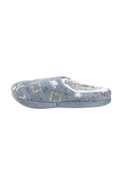 Cerda Premium Kids' Slippers, Friends Theme, Non-Slip Sole, Grey, Size EU 34/35, Age 8-9