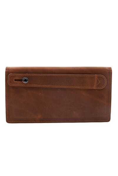 Meskanto Vera Genuine Leather Women's Wallet with Zippered Phone Compartment