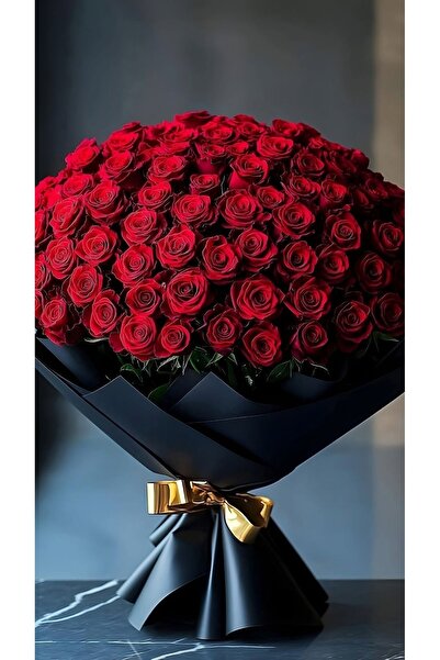 Diana Accessory 101LÜ KIRMIZI GÜL BUKETİ SÖZ NİŞAN ÖZEL GÜN