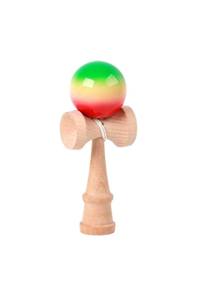 LEIBOO Kendama profesională din lemn 18 cm — Gradient multicolor (lucios)