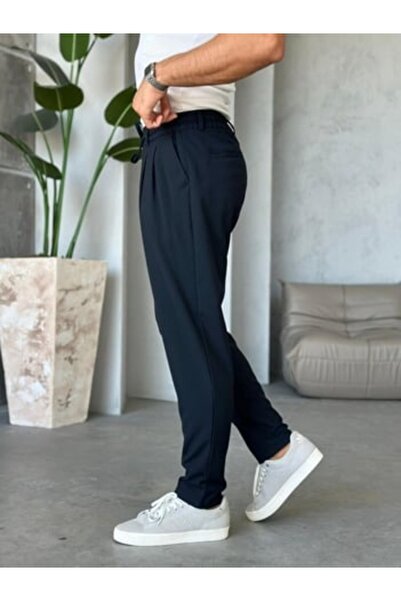 TÜZeMEN Rope Pleated Pencil Pants