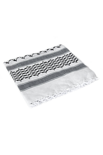 ihvan online Παμβούτσια Παλαιστινιακής Κεφιάς με τετράγωνο σχέδιο - Ασπρόμαυρο