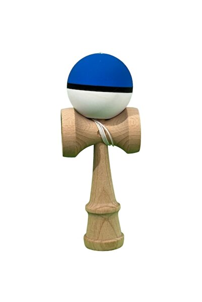 LEIBOO Interactive Kendama, Wooden, 18 cm, White-Blue