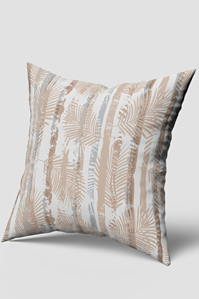 EsnafAli Husă de pernă cu model de frunze de palmier tropical