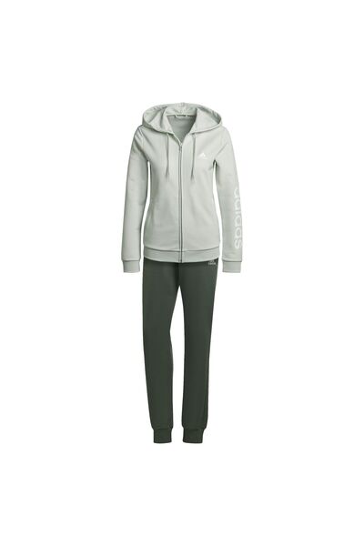 adidas Women’s Linear Green French Terry Tracksuit HT7520, XXS