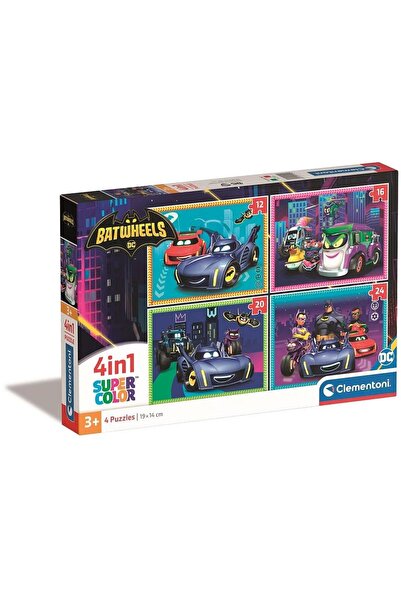 CLEMENTONI Puzzle Batman Batwheels 4 in 1