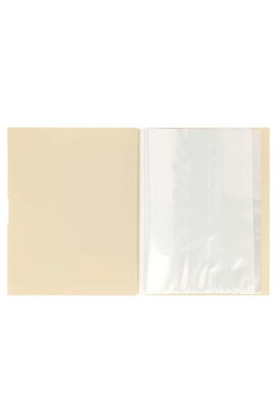 Strigo PP folder A4, 20 protective sheets, beige SF082