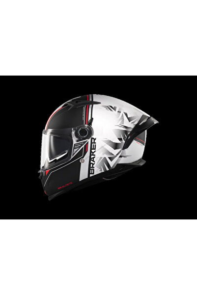 Genel Markalar KASK BRAKER SV CHARM A1 MAT SİYAH/BEYAZ