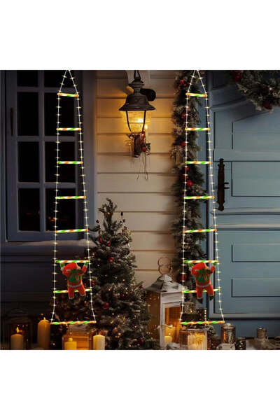 vivimall Christmas LED Lights with Accessories, Warm Light, 1.5 m Length, 8 levels, 120 Lights, 8 Modes