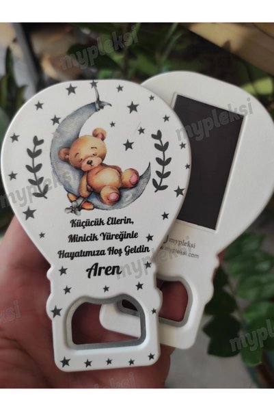 mypleksi Ayıcık Temalı Balon Magnet Açacak (10 Adet)