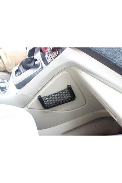 AutoFresh Mesh Phone Holder That Sticks to the Dashboard – In-Car Organizer Mesh Organizer with 3m Tape