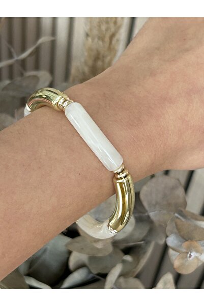 lavanderopa سوار مطاطي أبيض