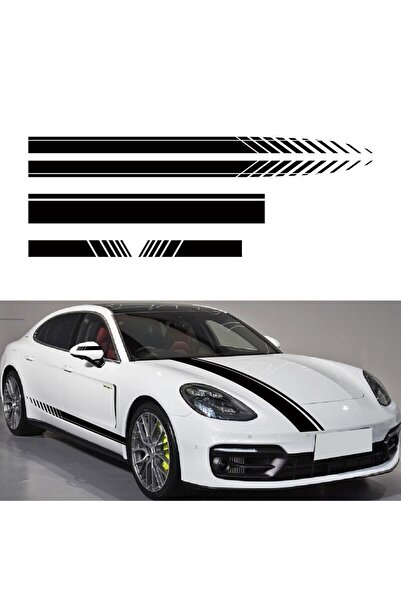 JollyMag Sada 5 samolepiacich tuningových nálepiek, model "Racing Stripes V1"...