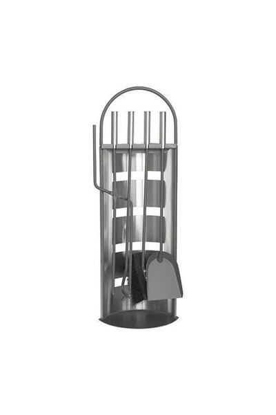 JollyMag Sada príslušenstva ku krbu, 4-dielna podpera, nehrdzavejúca oceľ, 66 cm