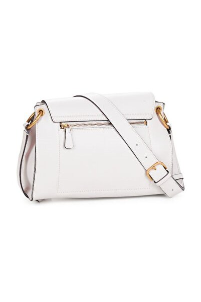 Guess Leather Handbag in White and Gray for Women