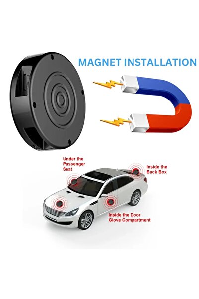 iUni Mini GPS Tracker L6, GSM Microphone, 4G, GPS Location, Magnetic Mount