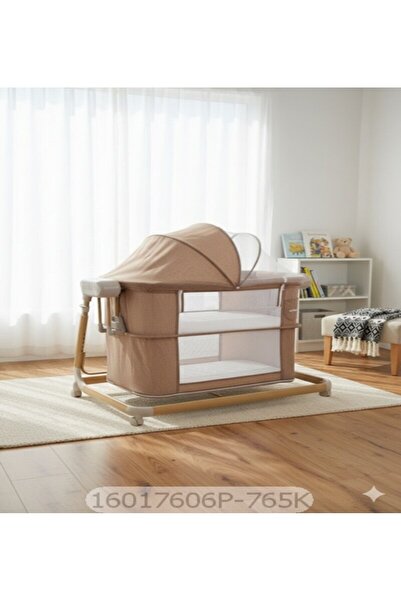 Mini Baby سرير اطفال 2 في 1 مع عجلات ، سرير نوم مع مرتبة وخيار منحدر و6 ارتفاعات قابلة للتعديل لحديثي الولادة