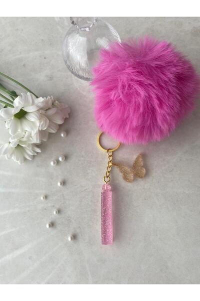 Bellinzona Breloc și pandantiv cu litera I, roz cu sclipici [cu opțiune de po...