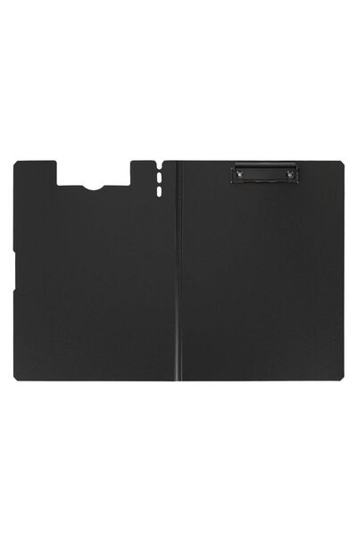 Strigo A4 vertical clipboard, pen holder, black SF064