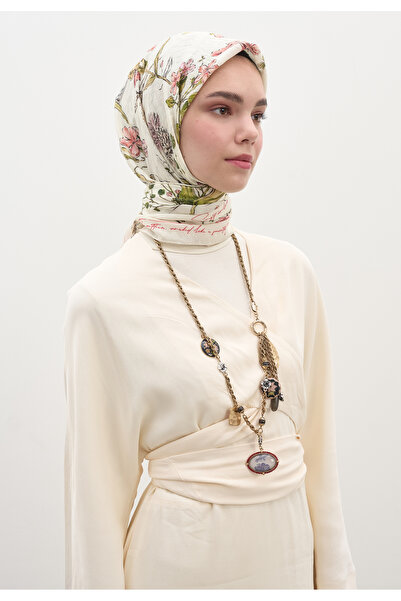 Fresh وشاح جاردن جوي ديسين من القطن والفسكوز باللون البيج