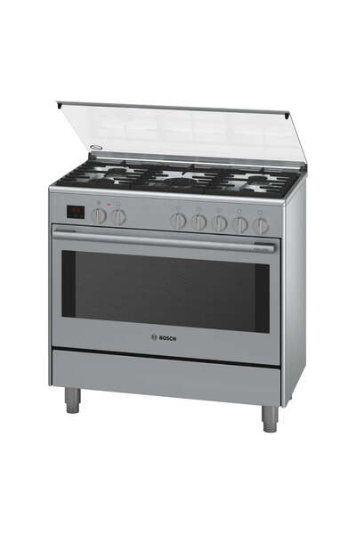 Bosch Series 8 Dual Fuel Range 5 Burners Cooker 90 x 60 cm - Stainless Steel