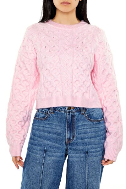 Forever 21 Bal Peteği Örgü Desenli Kazak