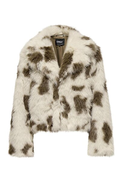 ONLY Jamie Women's Faux Fur Jacket – Soft Plush Coat – Winter Outerwear