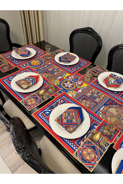 Daniel Home Design |   Sicilian Series – 25 Piece American Dinner Set & Runner Set – for 6 People