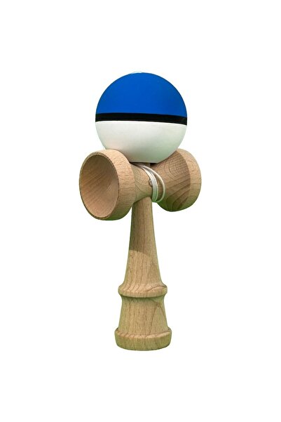 LEIBOO Interactive Kendama, Wooden, 18 cm, White-Blue