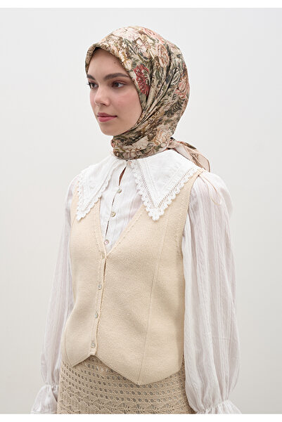 Fresh وشاح جوديث ديسن من القطن والفسكوز باللون البيج