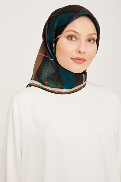 Armine Eșarfă de mătase 9023D (SURA) (NOSTALJİ)-07