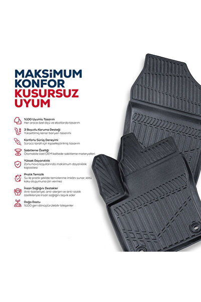 Sare Tuning Nissan Qashqai 1.3 Benzinli 2022 Sonrası Havuzlu Paspas ve Üst Kademe Bagaj Havuzu (HEDİYELİ)