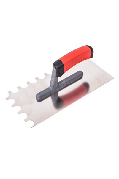 JollyMag Stainless steel notched trowel, soft handle, 13x28 cm, Beorol