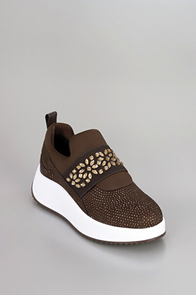 kajal ayakkabı Pantofi sport cu imprimeu cu piatră PRN 157