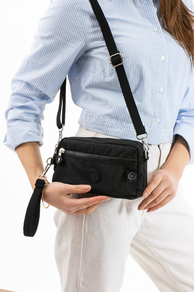 MEGA ÇANTA M 231 Mega Bag Crinkle Fabric Unisex Hand Shoulder Bag, Phone Holder (Horizontal), Clutch