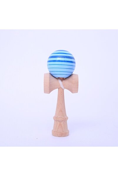 LEIBOO Professional wooden Kendama, 18 cm, skill game for children and adults, Gradient model, White - Blue