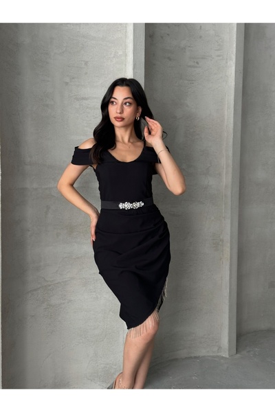 ADAMODA.RO Short dress with chains