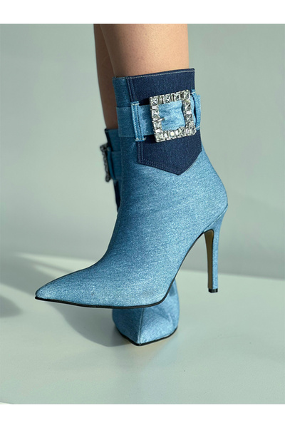 EVASAMLİSHOESBAG Tokalı Jean Bot