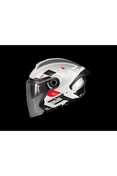MT Helmets KASK MT COSMO SV Silence A2 Gloss GÜMÜŞ GÖZLÜKLÜ