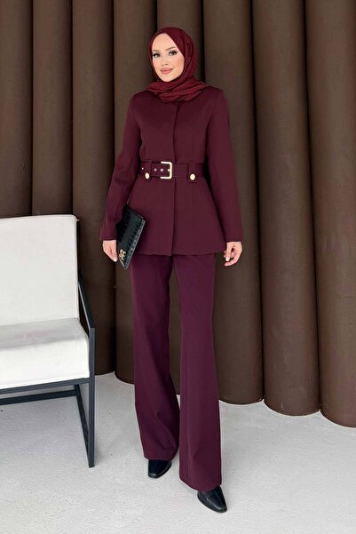 Melike Tatar Σετ με ζώνη και μπουφάν 32-3304