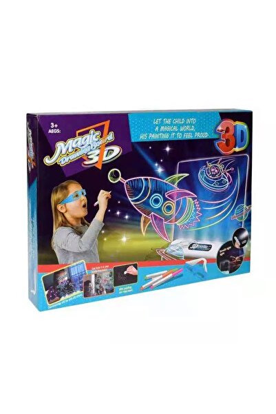 Zhi Toys Tabla de Desenat cu Lumini si Ochelari 3D - Spatiul