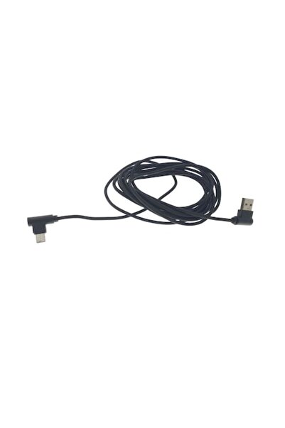 OEM Καλώδιο γρήγορης φόρτισης USB σε USB Type-C, γωνία 90°, 3 m, υφασμάτινη θ...